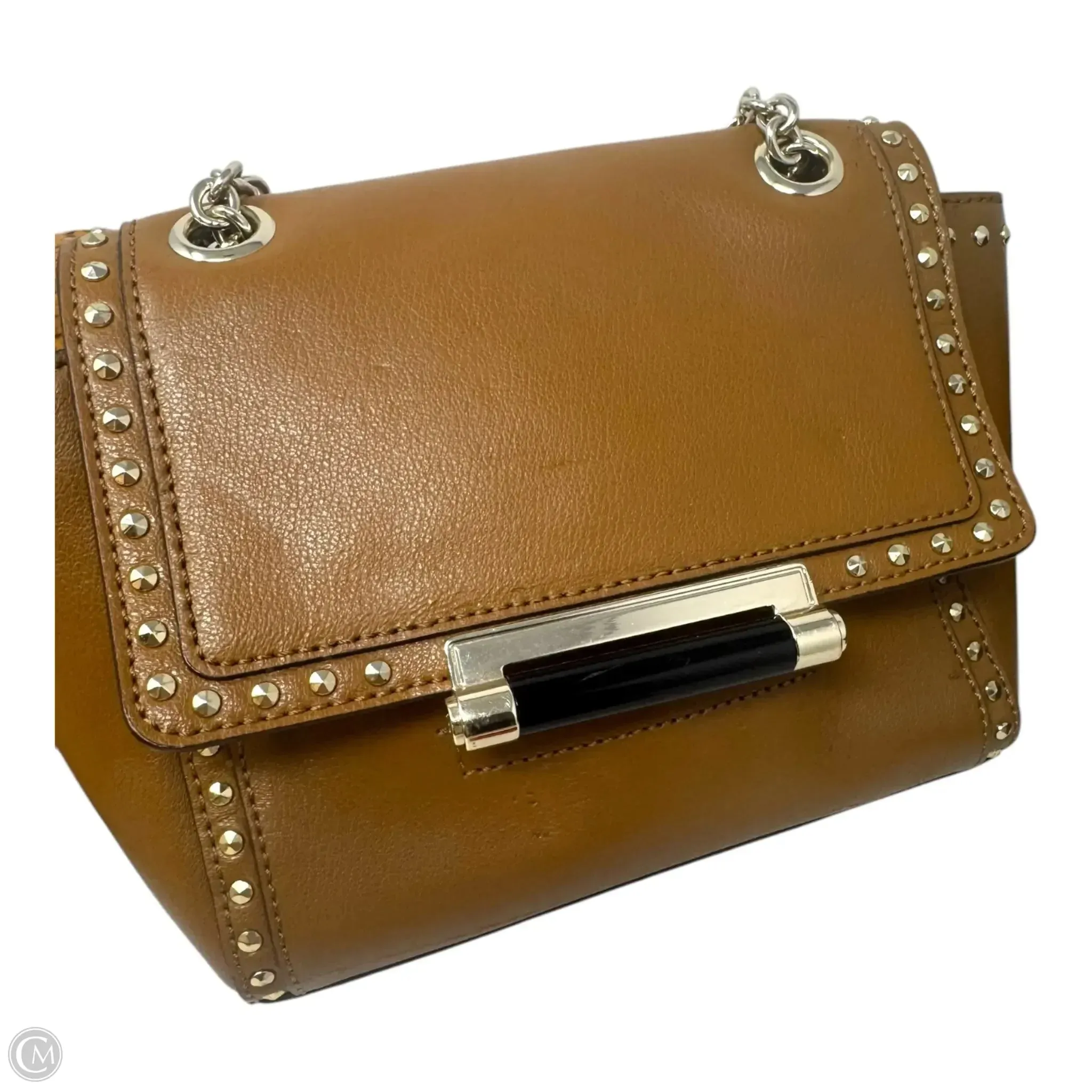 440 Mini Faceted Stud Leather Crossbody Bag Designer By Diane Von Furstenberg, Size: Small