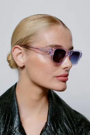 A Kjaerbede Halo Lavender Transparent Sunglasses