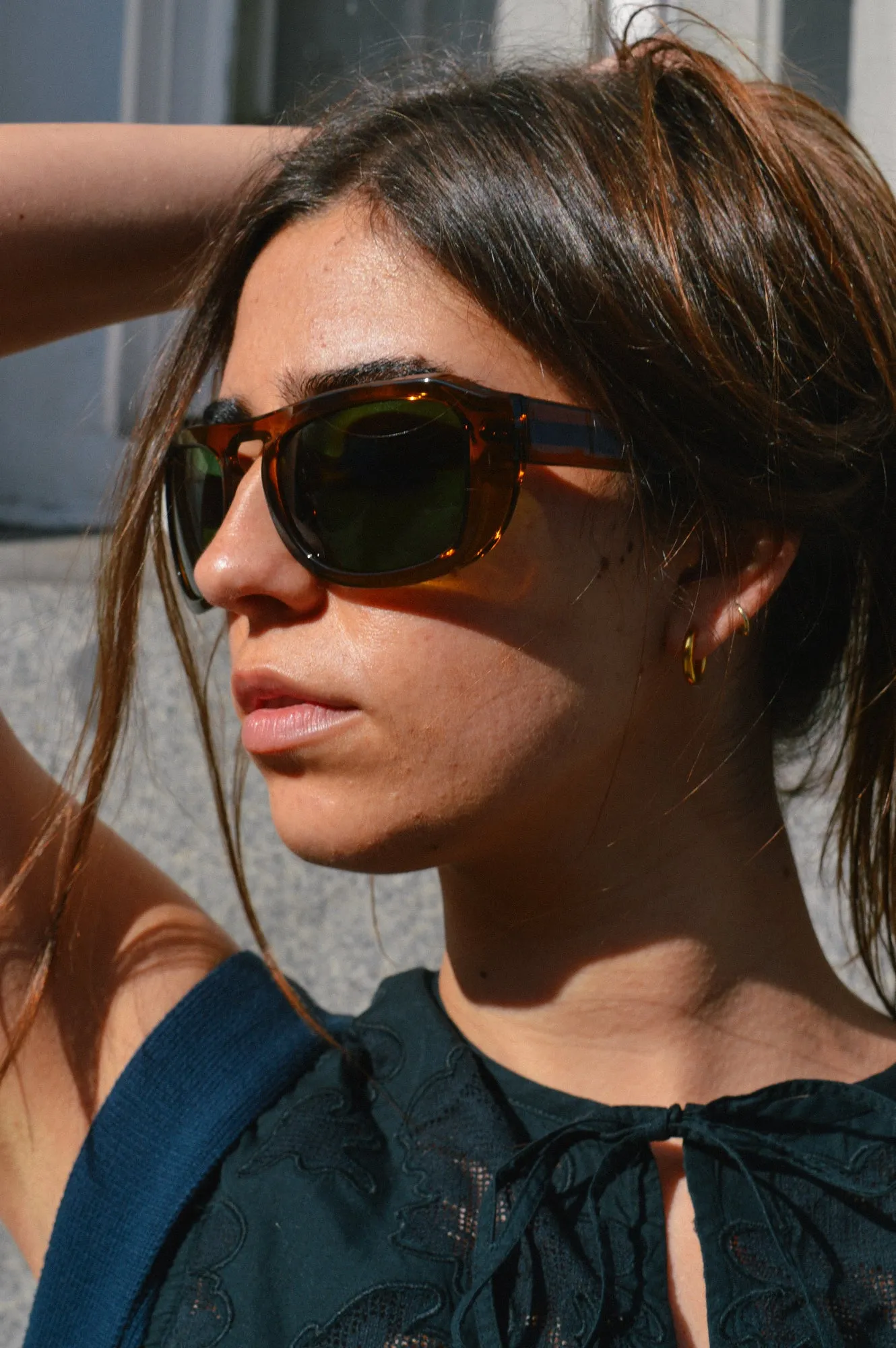 A Kjaerbede Max Smoke Transparent Sunglasses