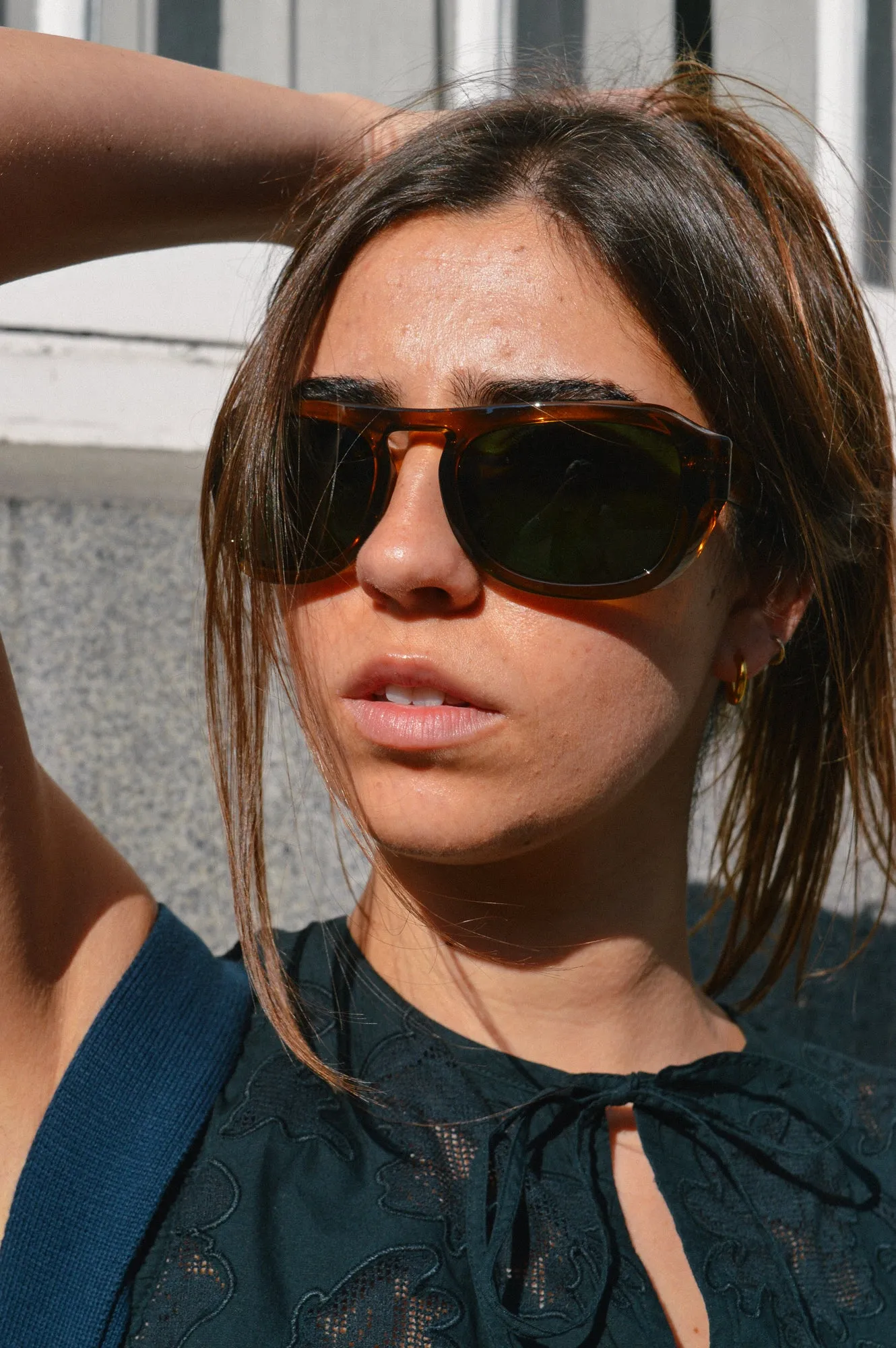 A Kjaerbede Max Smoke Transparent Sunglasses