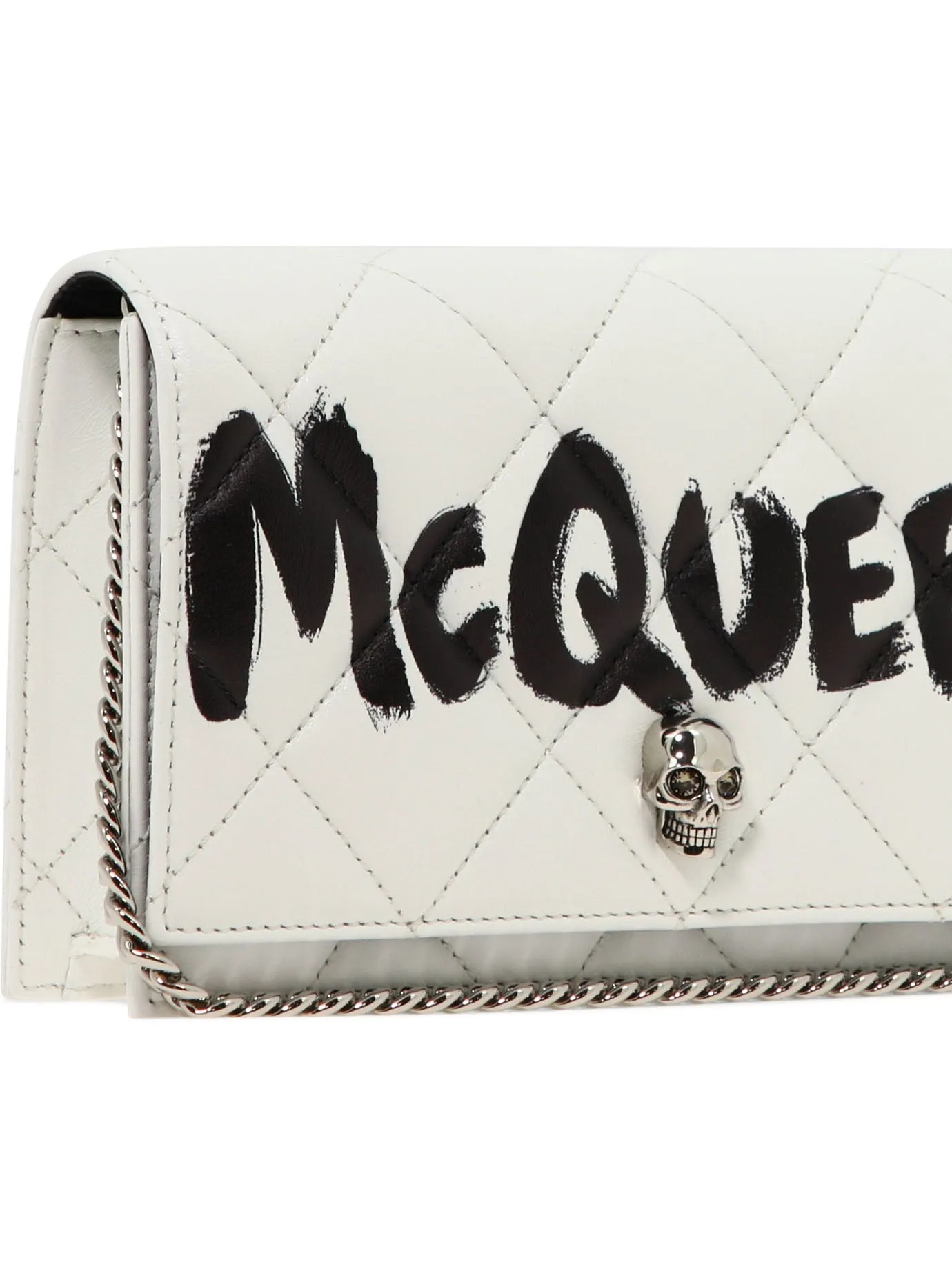 Alexander McQueen Embossed Skull Motif Crossbody Bag