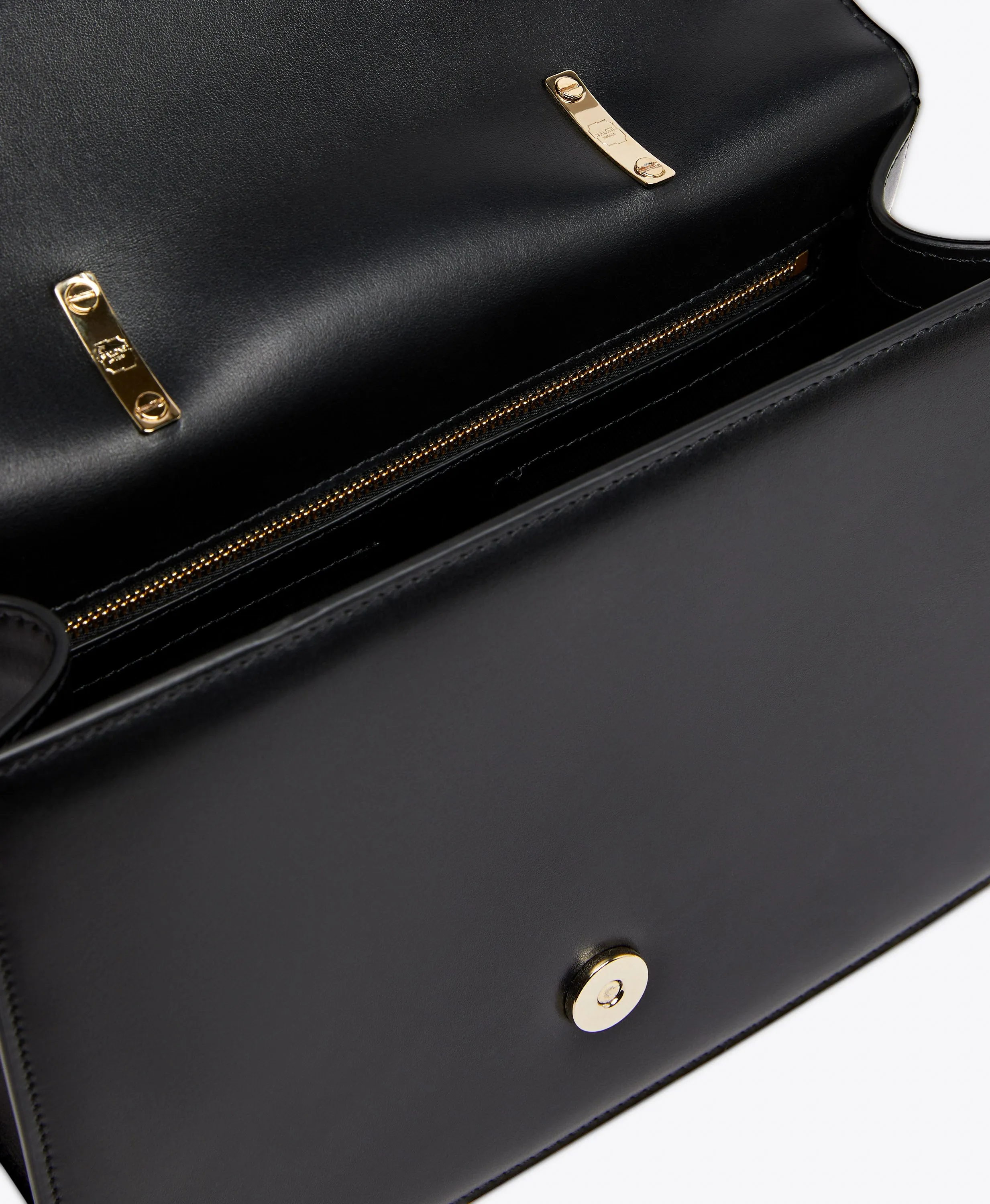Audrey Black Leather Handbag