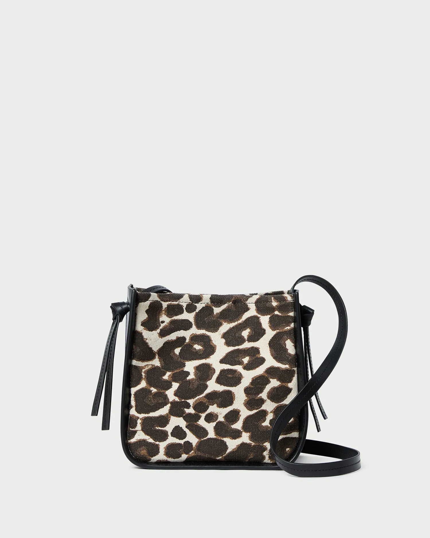 Avalon Leopard/Black Canvas Crossbody