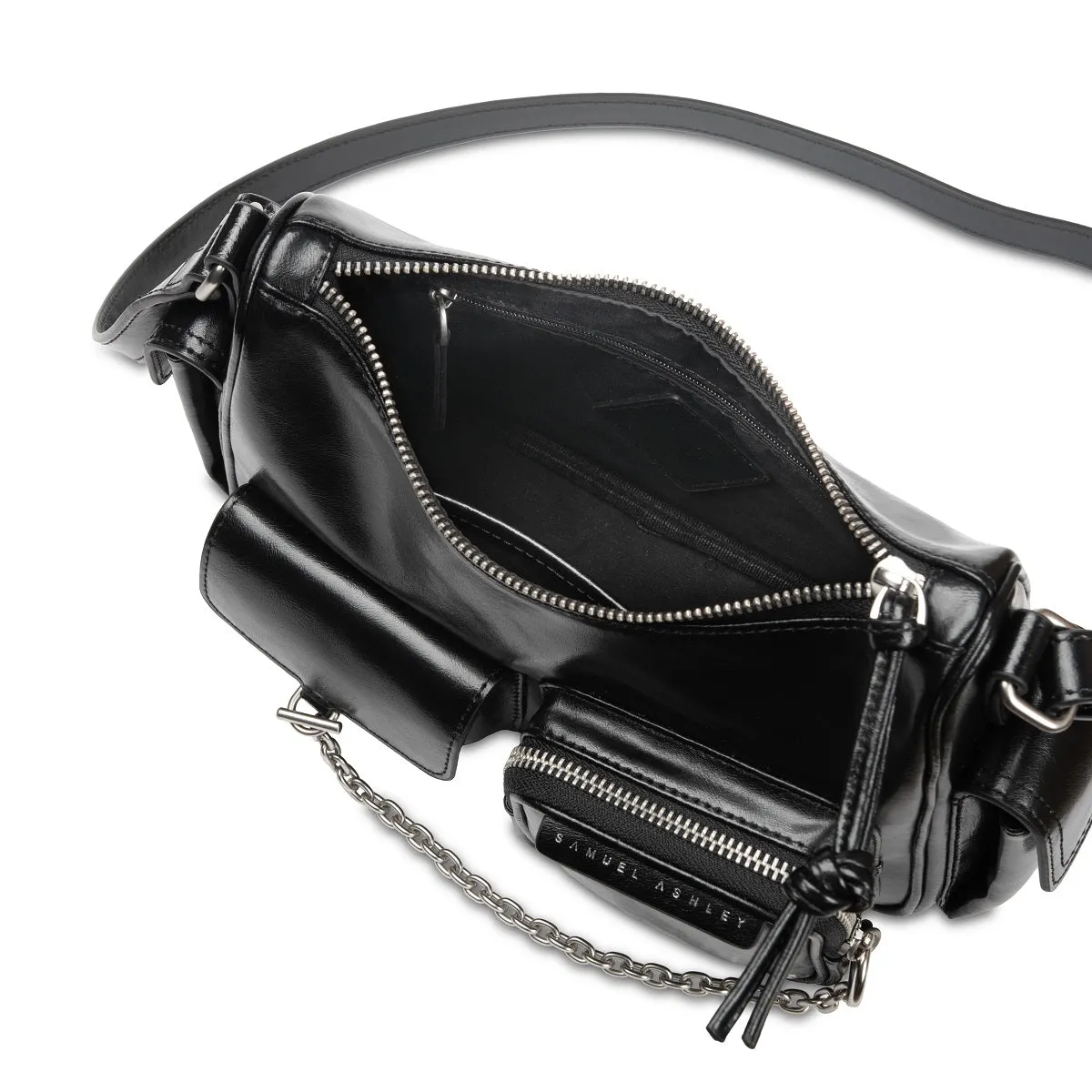 Avril Leather Crossbody Bag