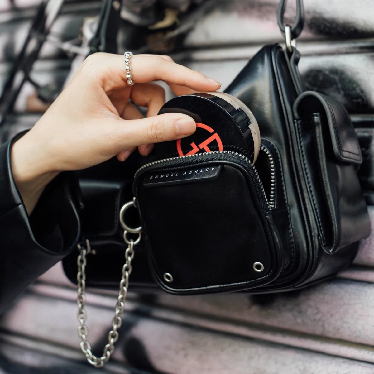 Avril Leather Crossbody Bag