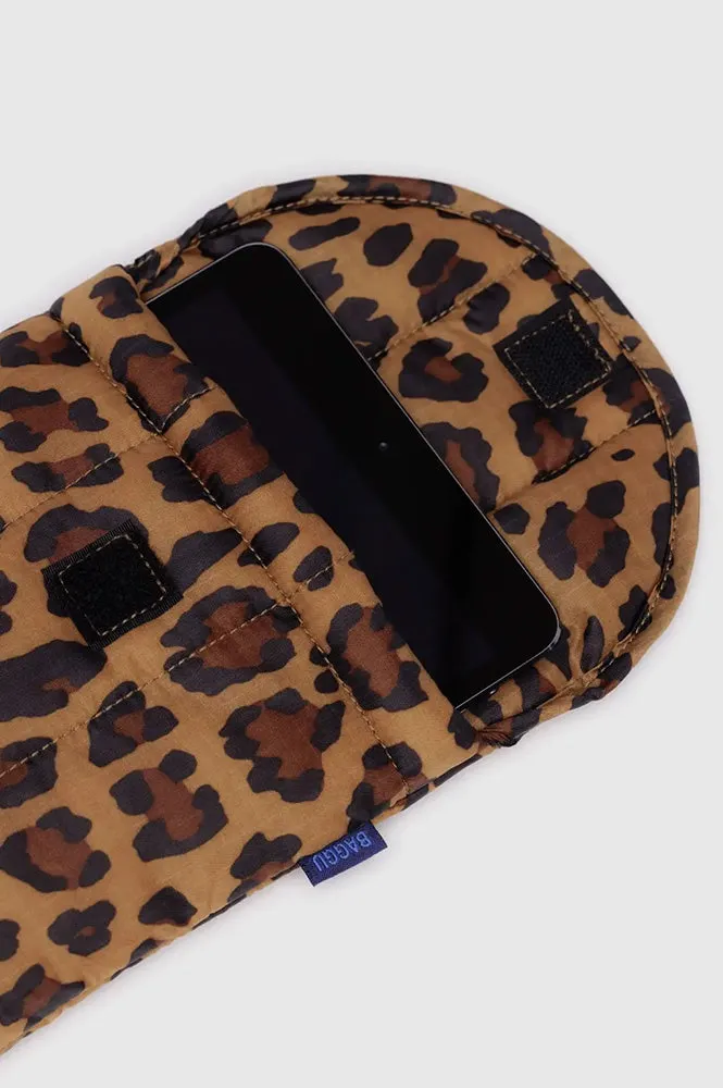 Baggu Puffy Leopard Check 8 Tablet Sleeve