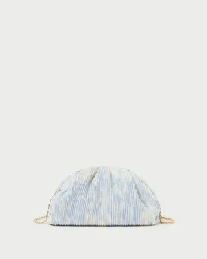 Bailey Blue Floral Pleated Clutch