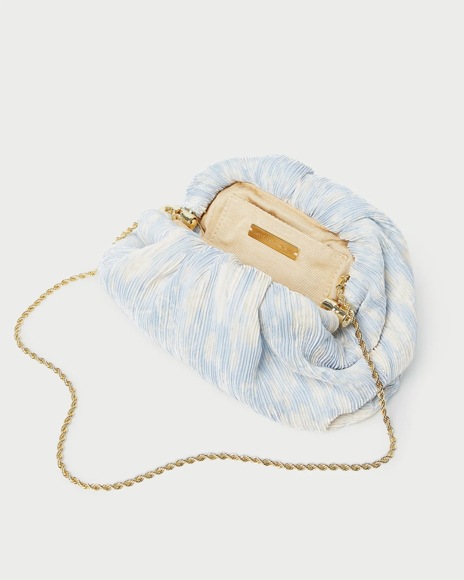 Bailey Blue Floral Pleated Clutch