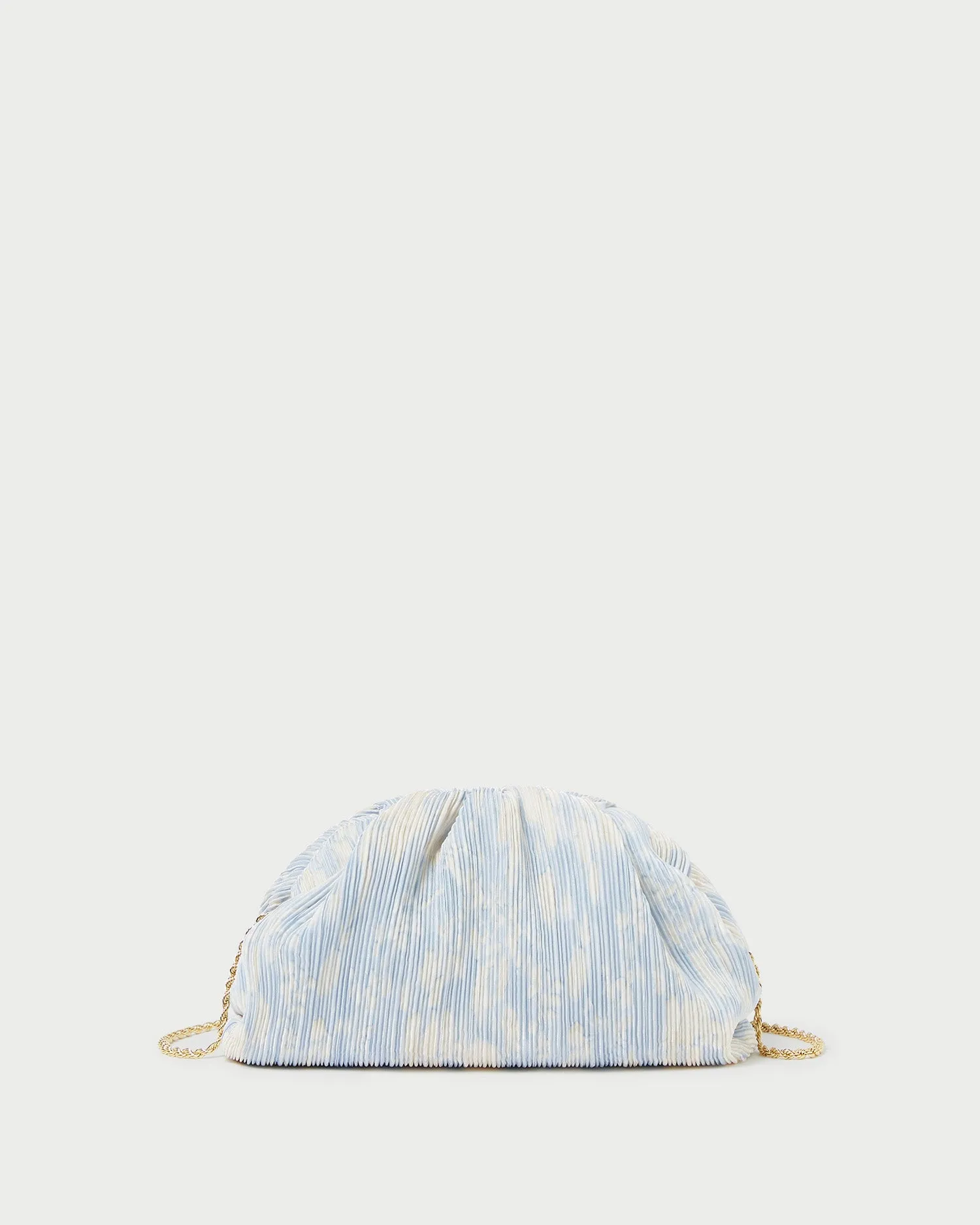 Bailey Blue Floral Pleated Clutch