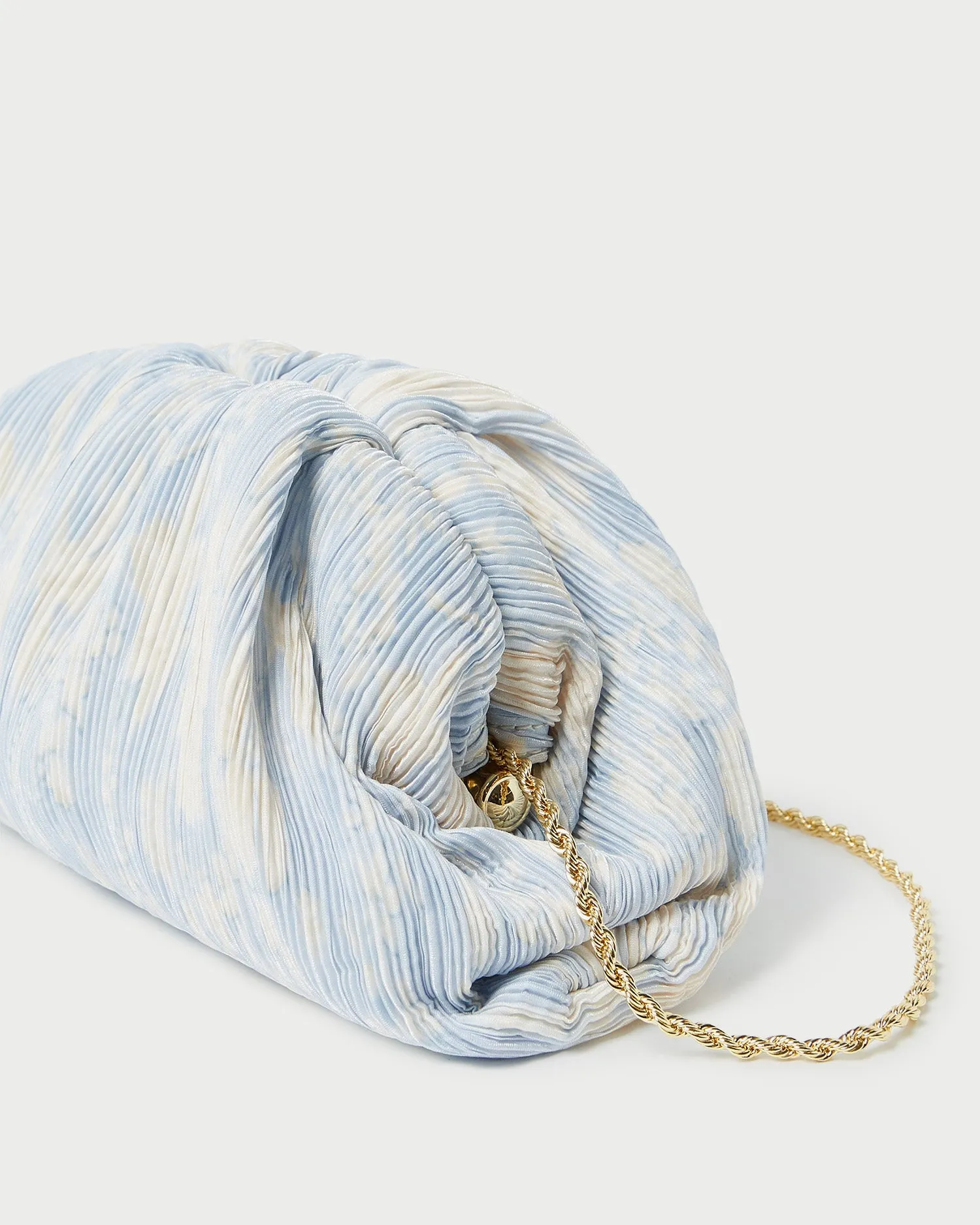 Bailey Blue Floral Pleated Clutch