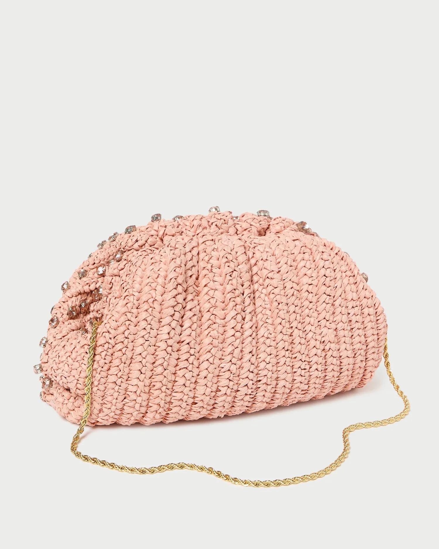 Bailey Blush/Crystal Dome Clutch