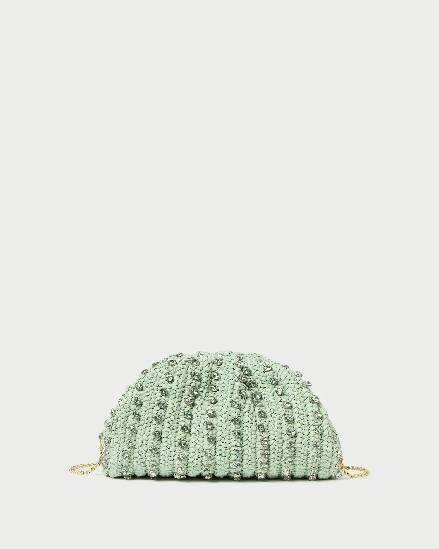 Bailey Mint/Crystal Dome Clutch