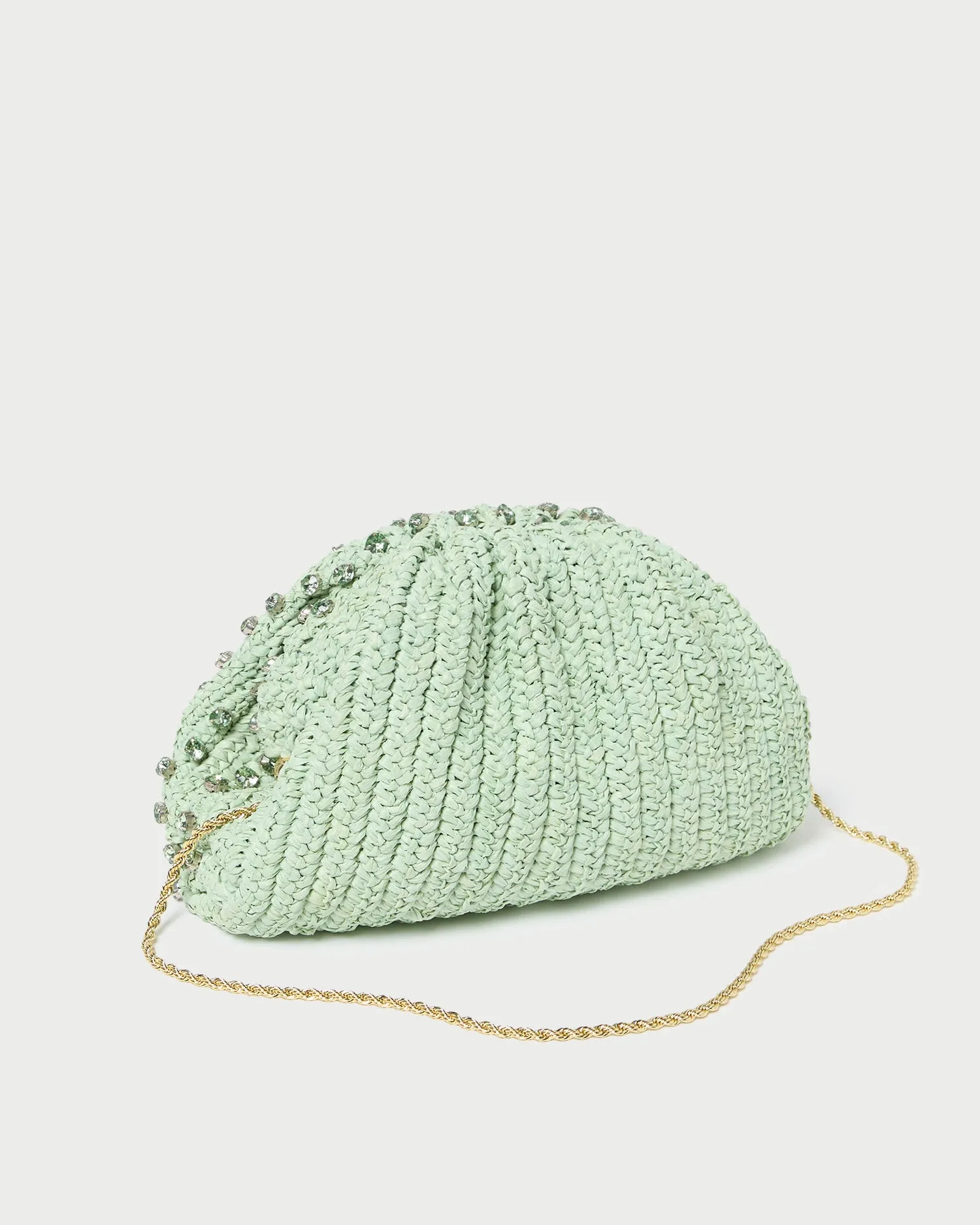 Bailey Mint/Crystal Dome Clutch
