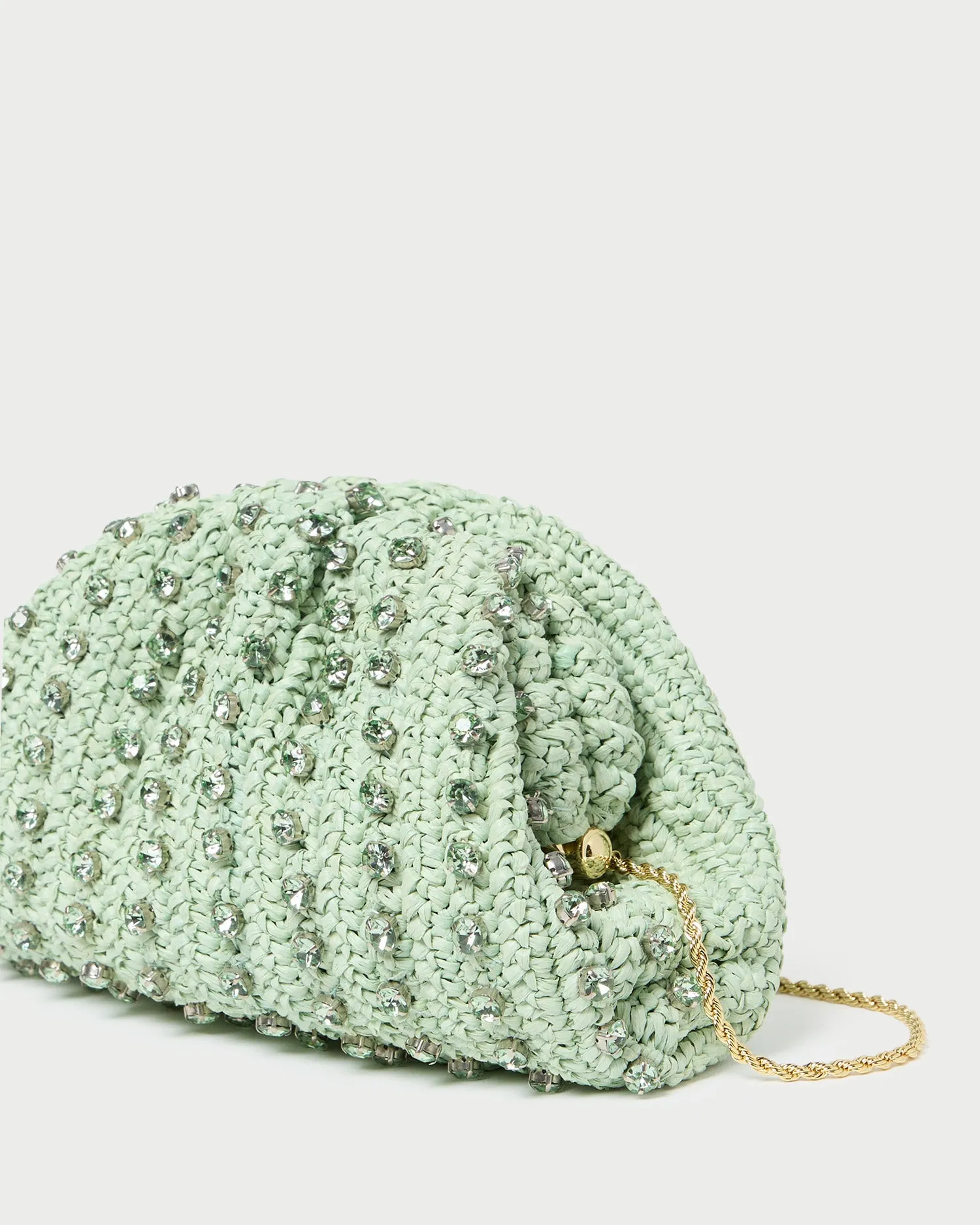 Bailey Mint/Crystal Dome Clutch