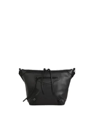 Balenciaga Logo Detailed Zip-Up Hobo Bag