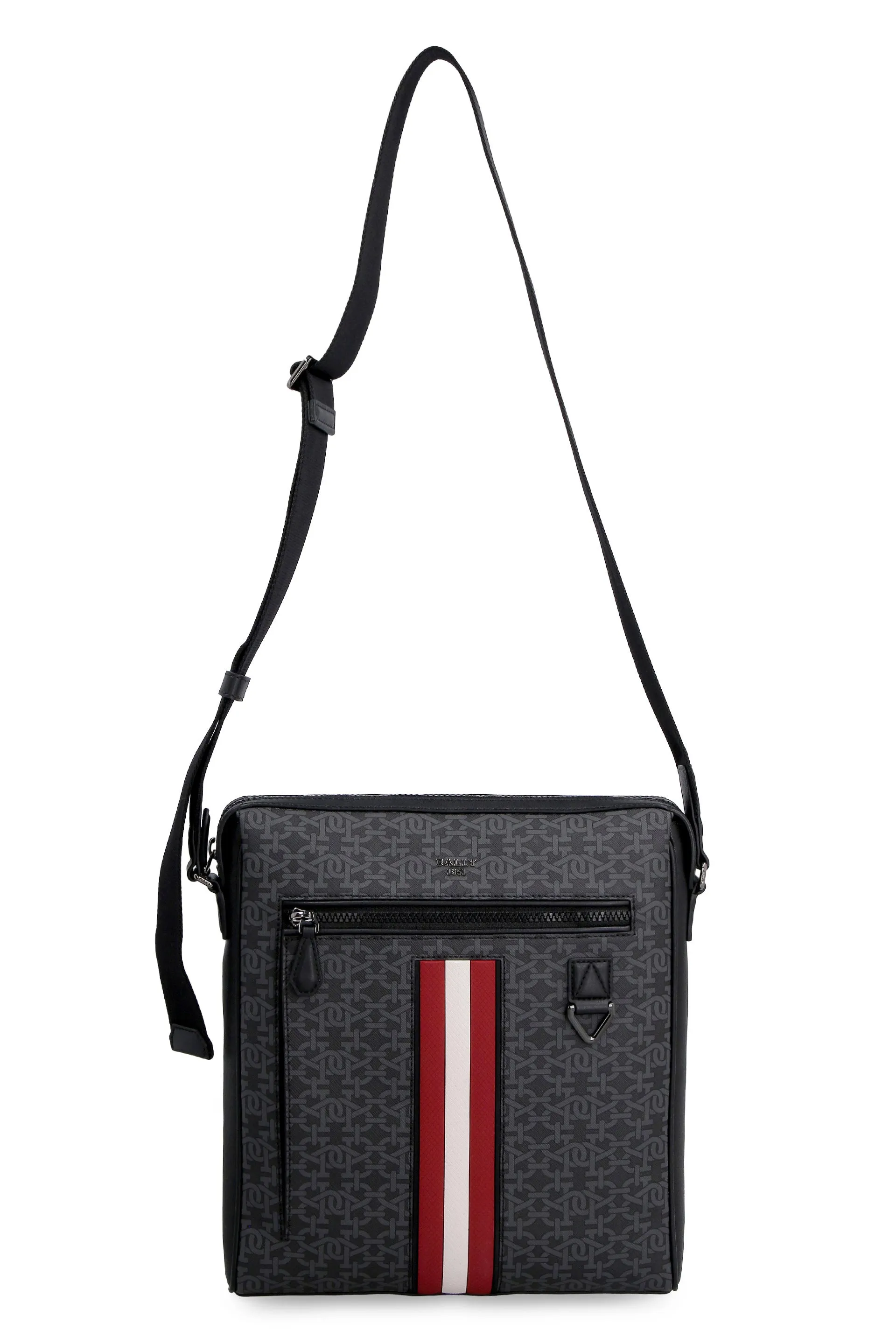 Bally Maco Monogram Stripe-Detailed Messenger Bag