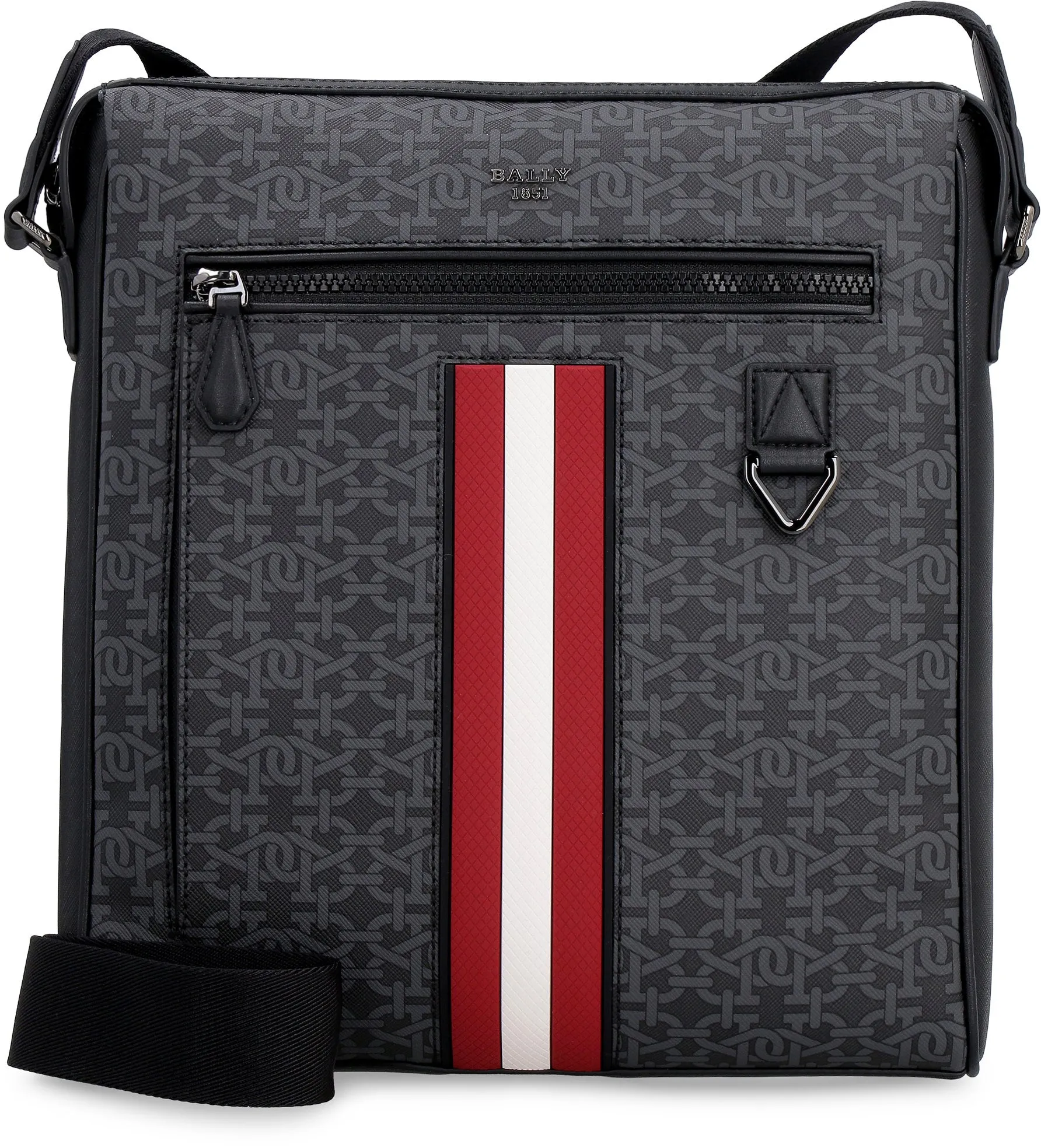 Bally Maco Monogram Stripe-Detailed Messenger Bag