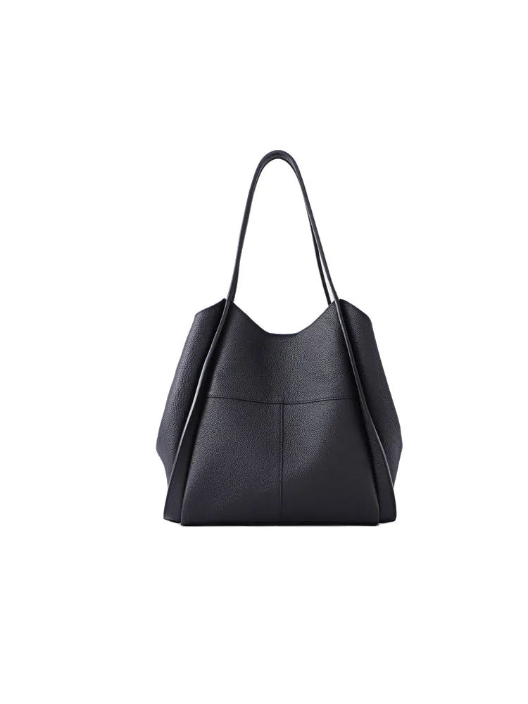 Basket Jacquard with Leather Tote Bag