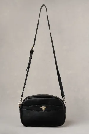 Bee Leather Camera Bag - Black
