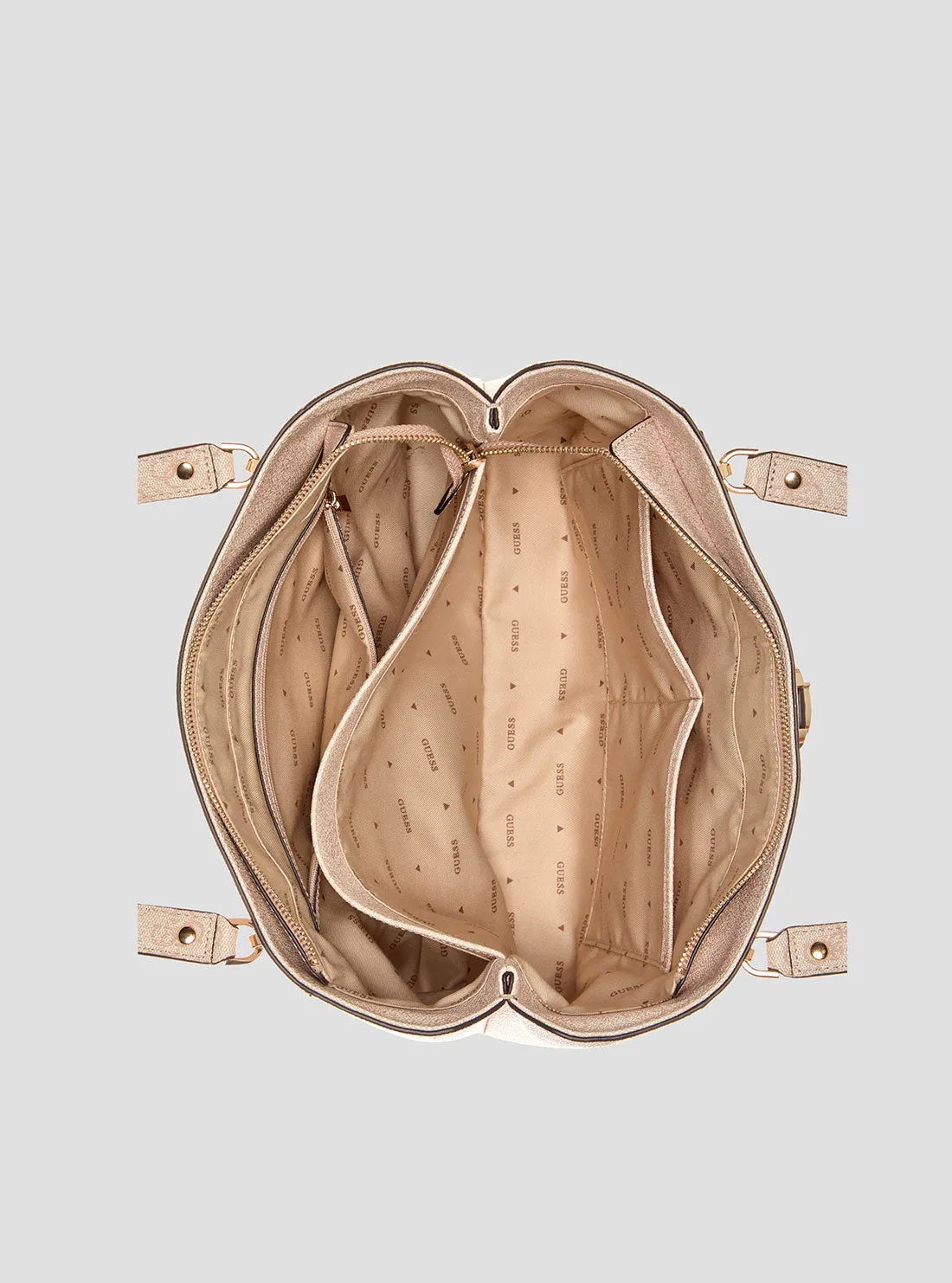 Beige Logo Orlina Noel Tote Bag