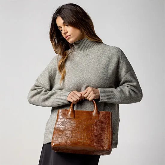 Bella Croco 12" - Camel Brown