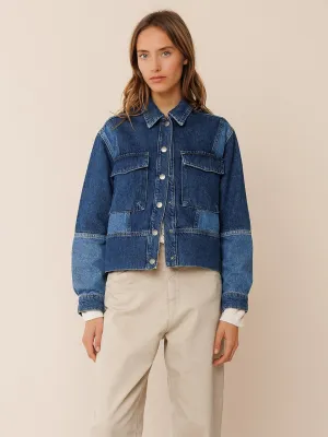 Bicolor Patch Jacket Dd255 Tejano
