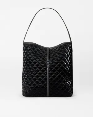 Black Liquid Large Astor Hobo