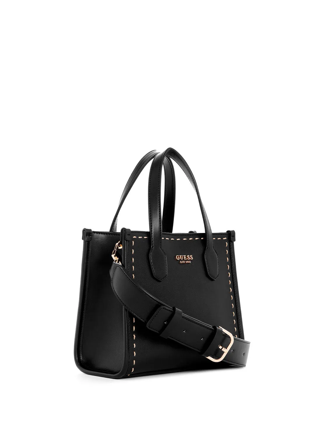 Black Silvana Mini Tote Bag