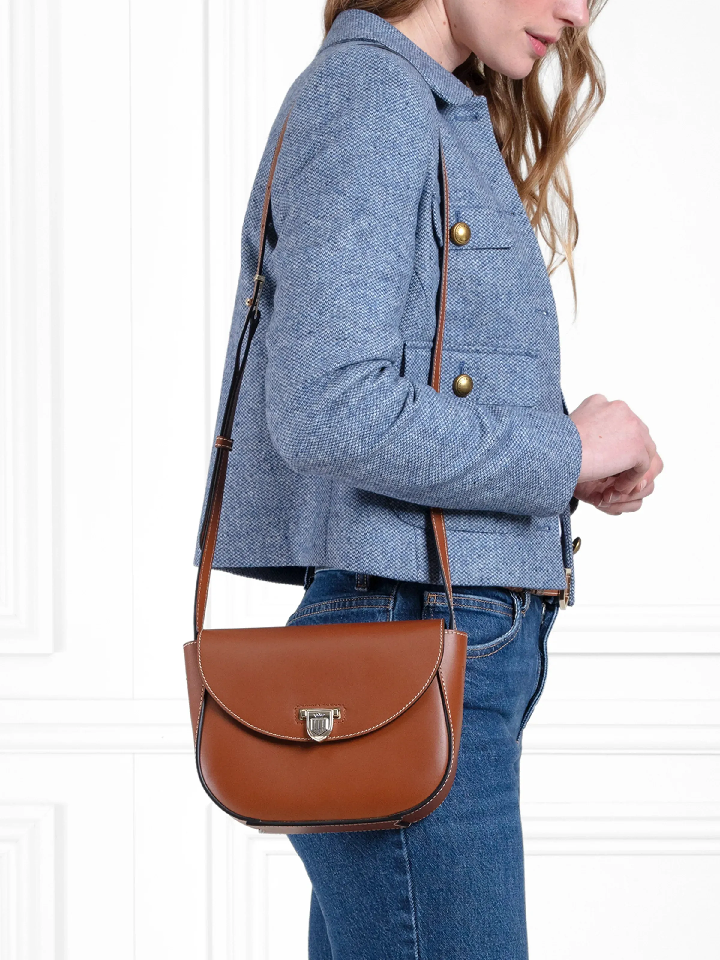 Blenheim Saddle Bag - Tan Leather