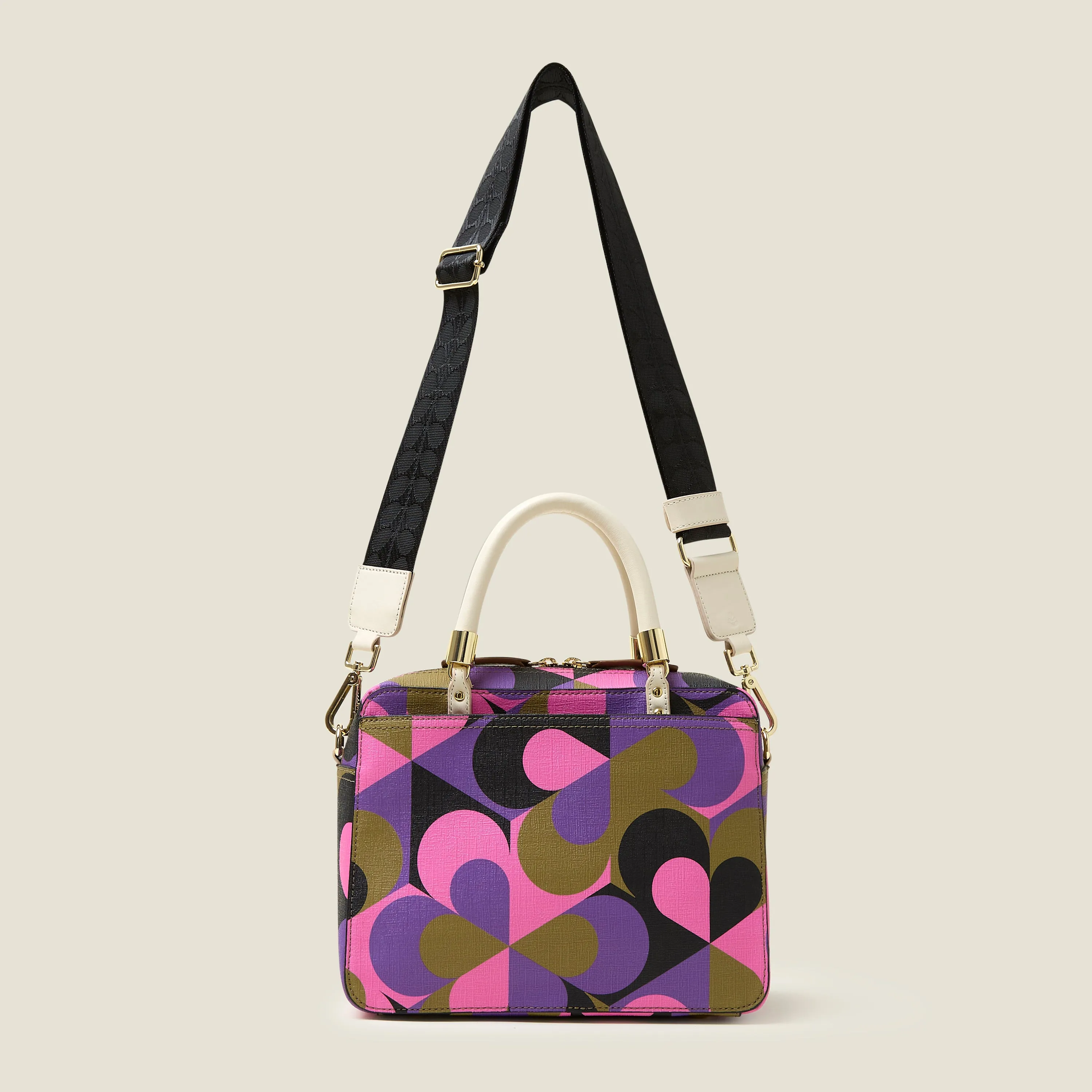 Block Medium Handbag - Kaleidoscope Violet