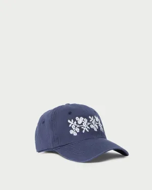 Cairo Navy/Cream Embroidered Cap