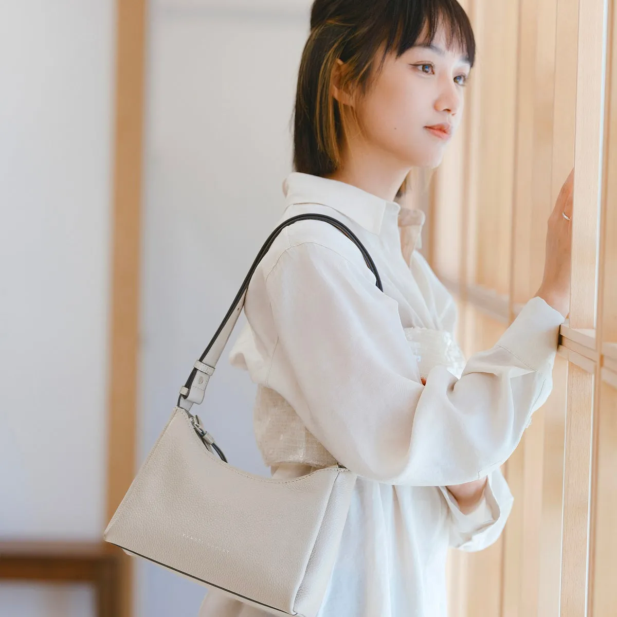 Cameron Leather Shoulder Bag