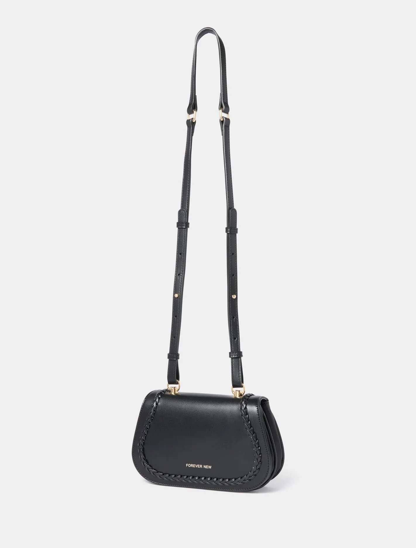 Cass Weave Detail Crossbody Bag