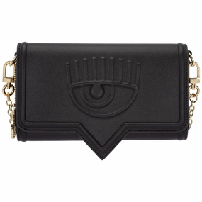 Chiara Ferragni Eye-Detailed Chain-Linked Clutch Bag