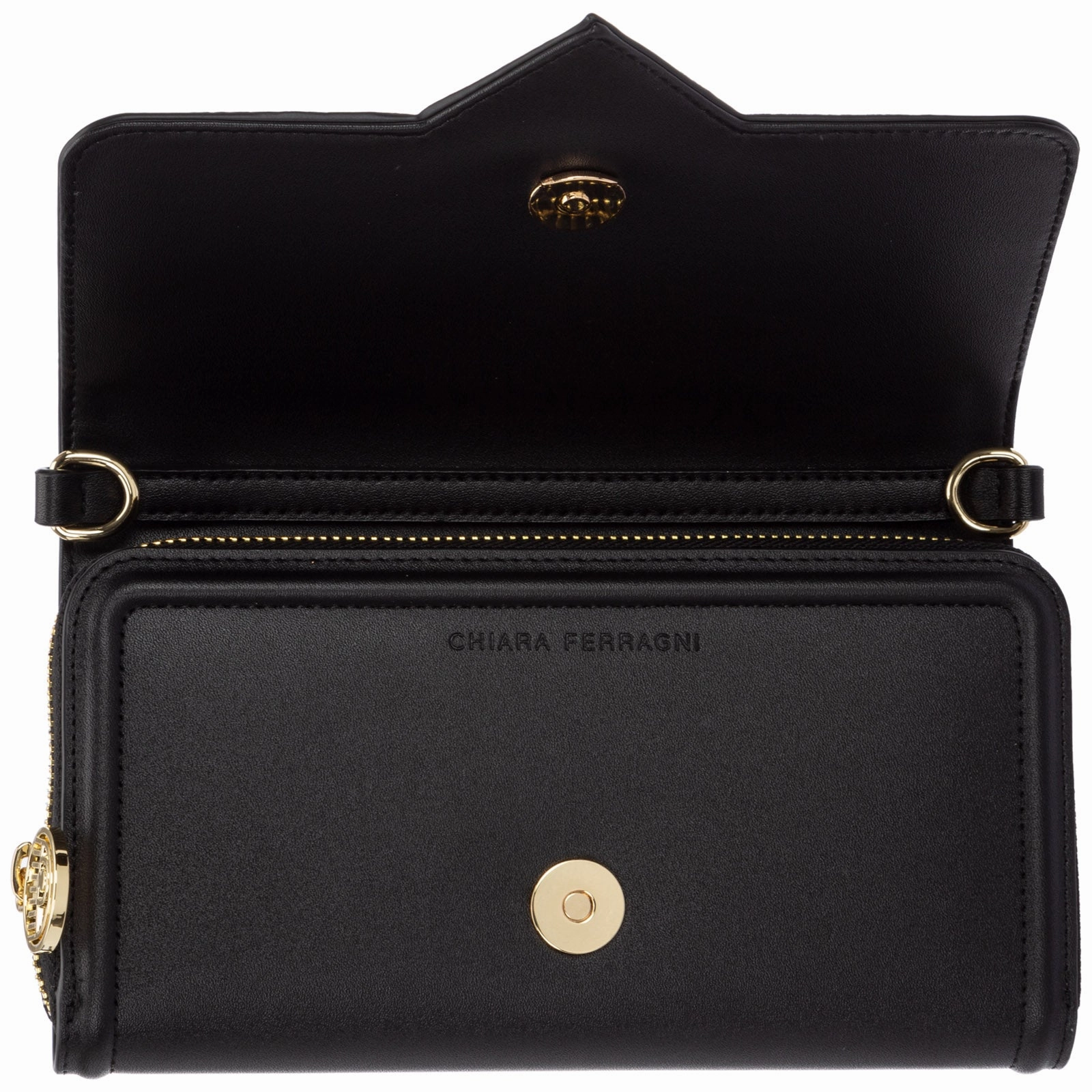 Chiara Ferragni Eye-Detailed Chain-Linked Clutch Bag