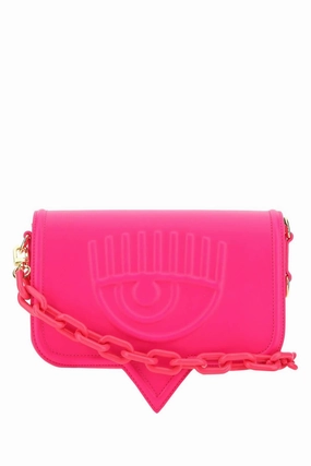 Chiara Ferragni Logo-Embossed Chain-Linked Shoulder Bag