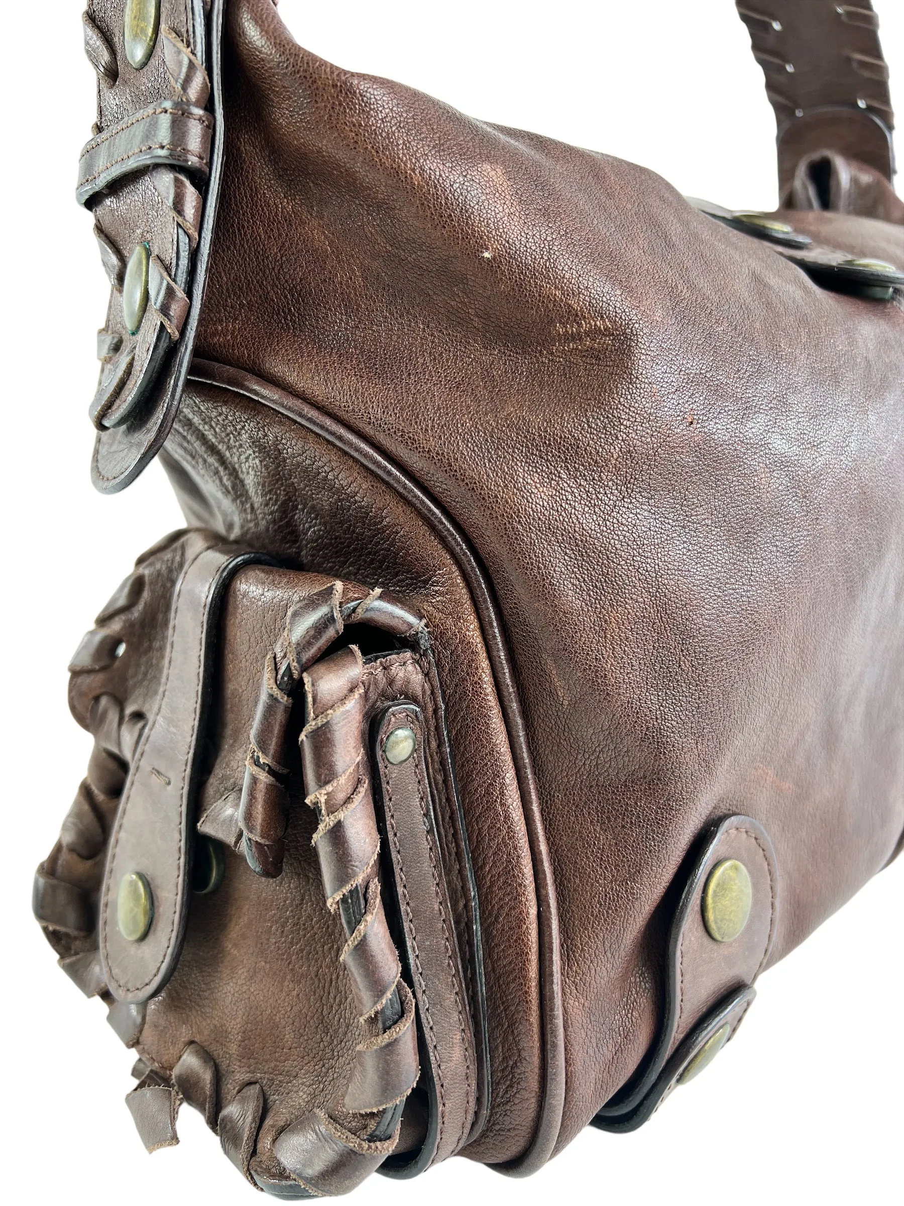 Chloe Brown Leather Hobo