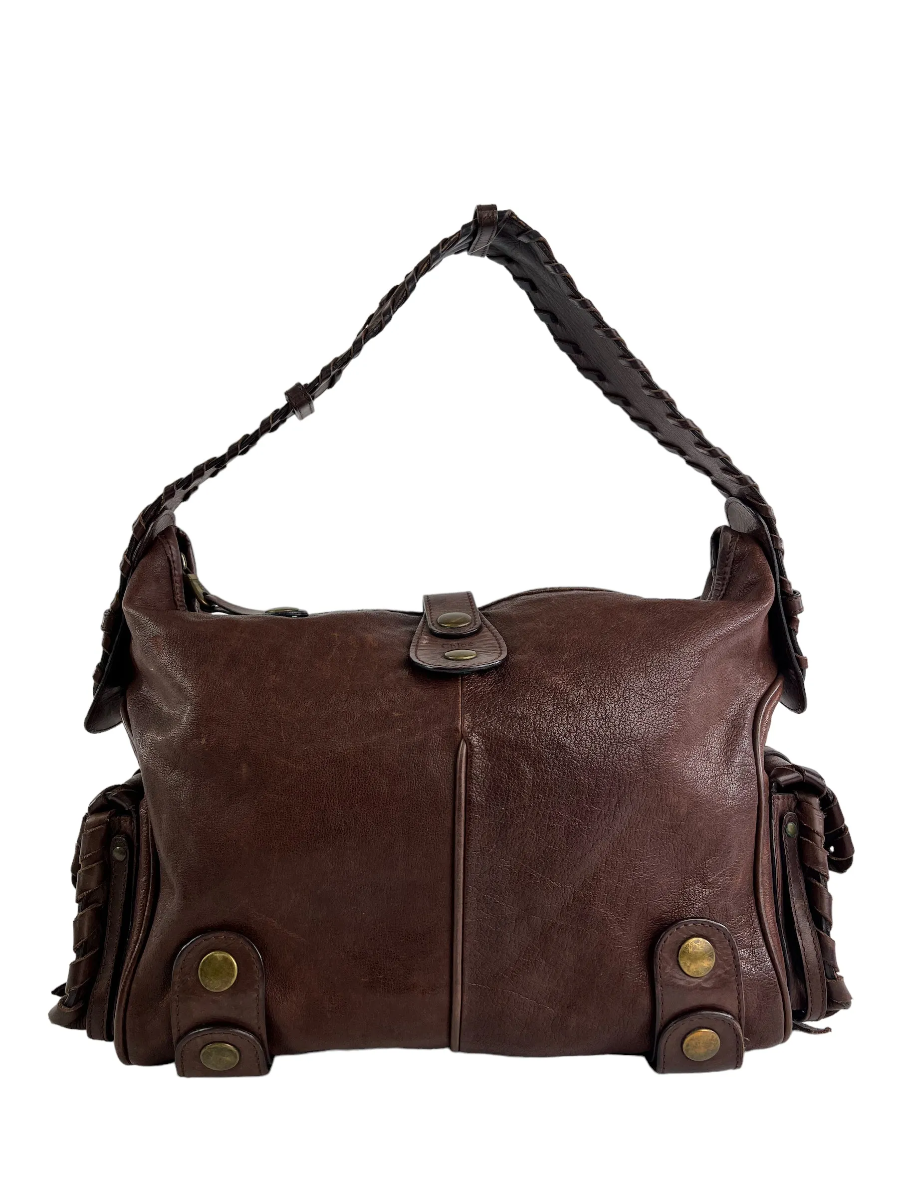 Chloe Brown Leather Hobo