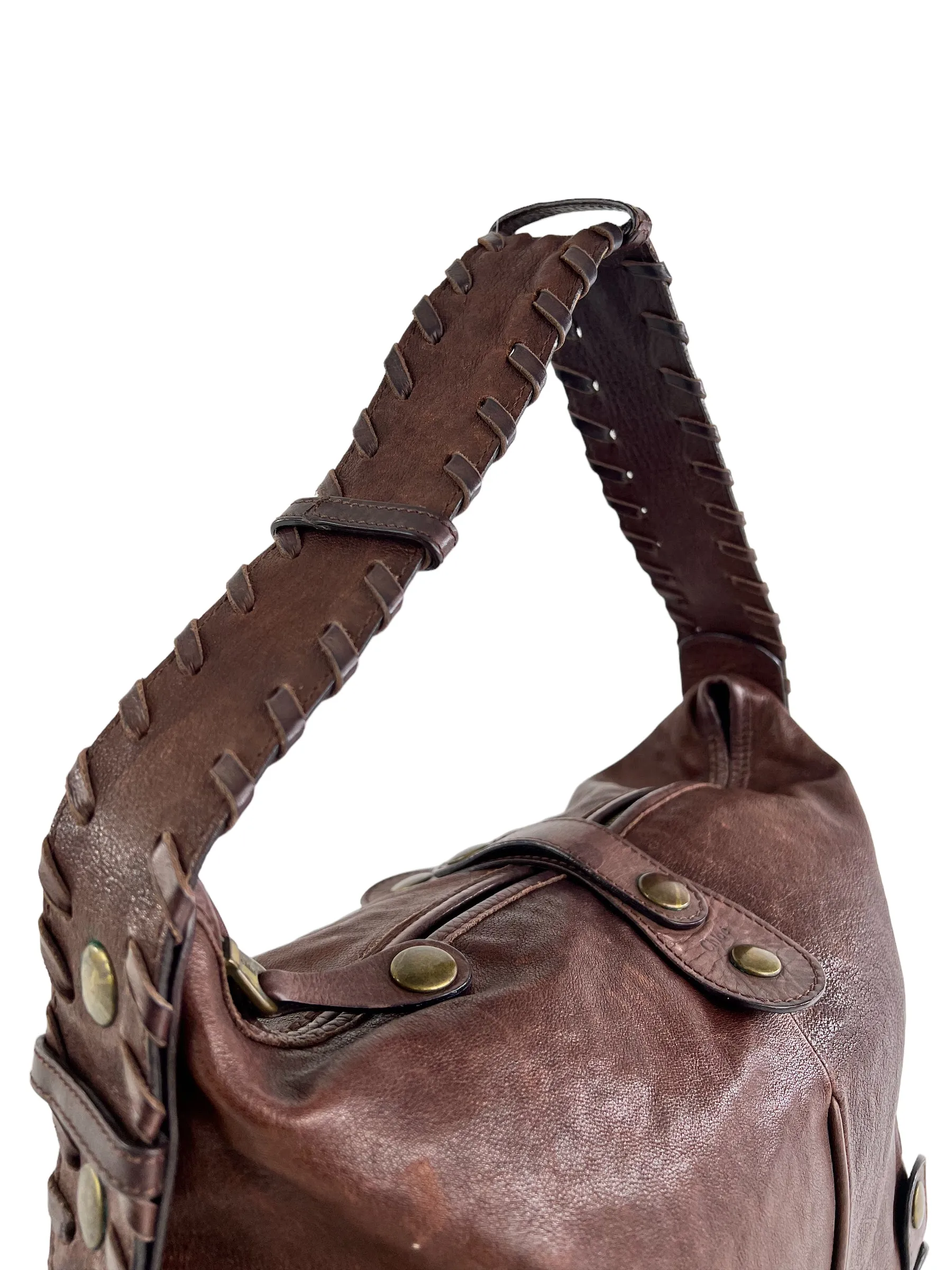 Chloe Brown Leather Hobo