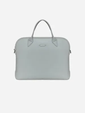 City Vegan Apple Skin Leather Briefcase | Pearl Grey