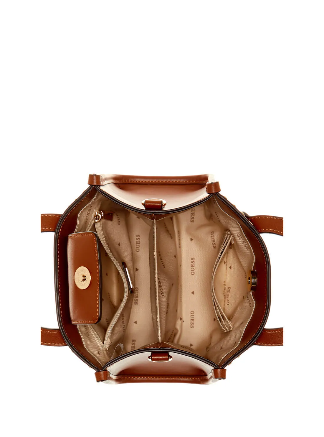 Cognac Brown Silvana Mini Tote Bag
