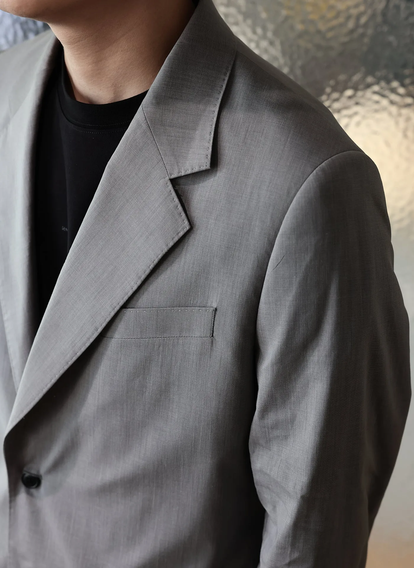 Coolmax Polyester Ramie Construction Suit Blazer
