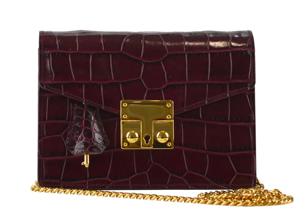 Coppelia - Small Orinoco Shoulder Bag - Wine