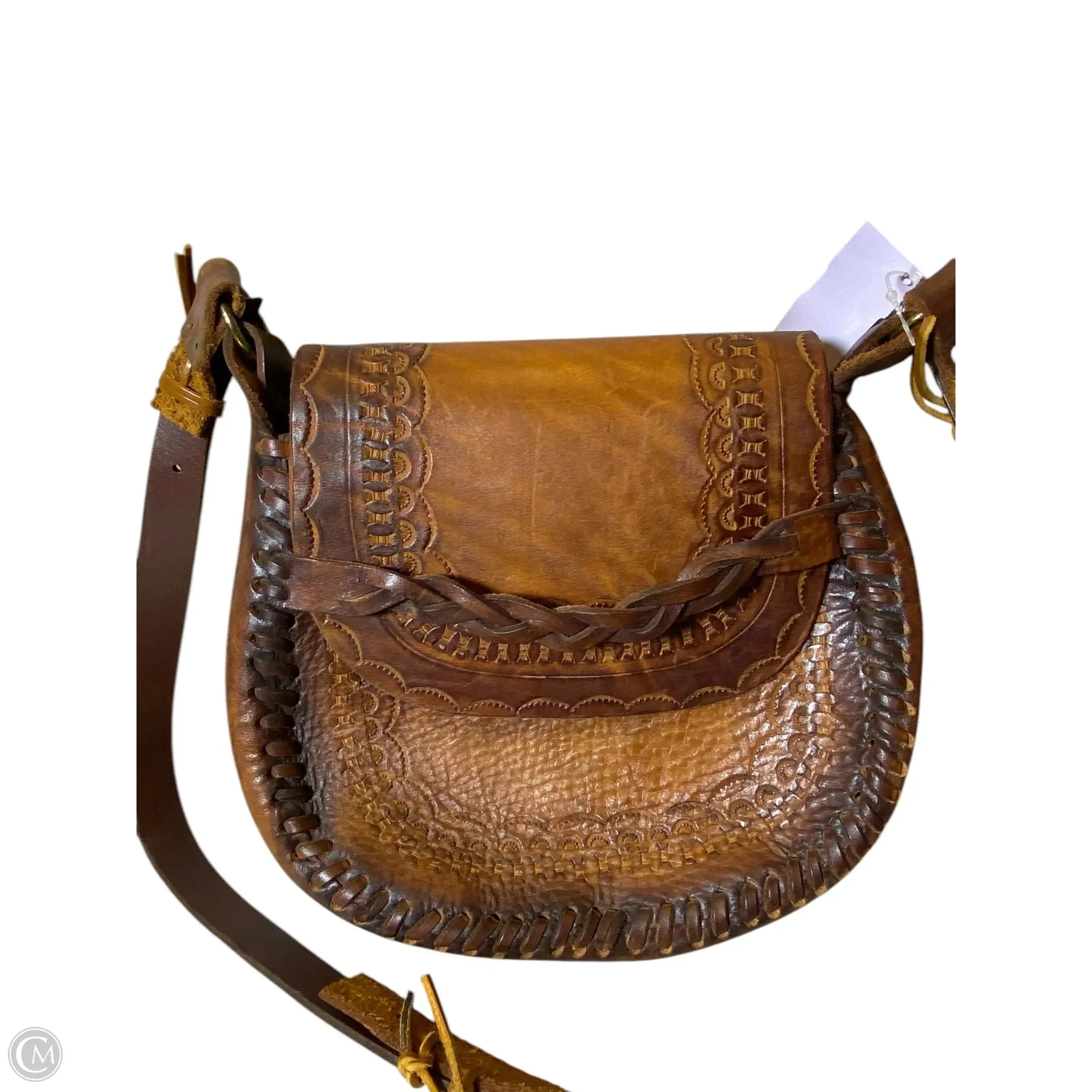 Crossbody Leather By Clothes Mentor, Size: Medium