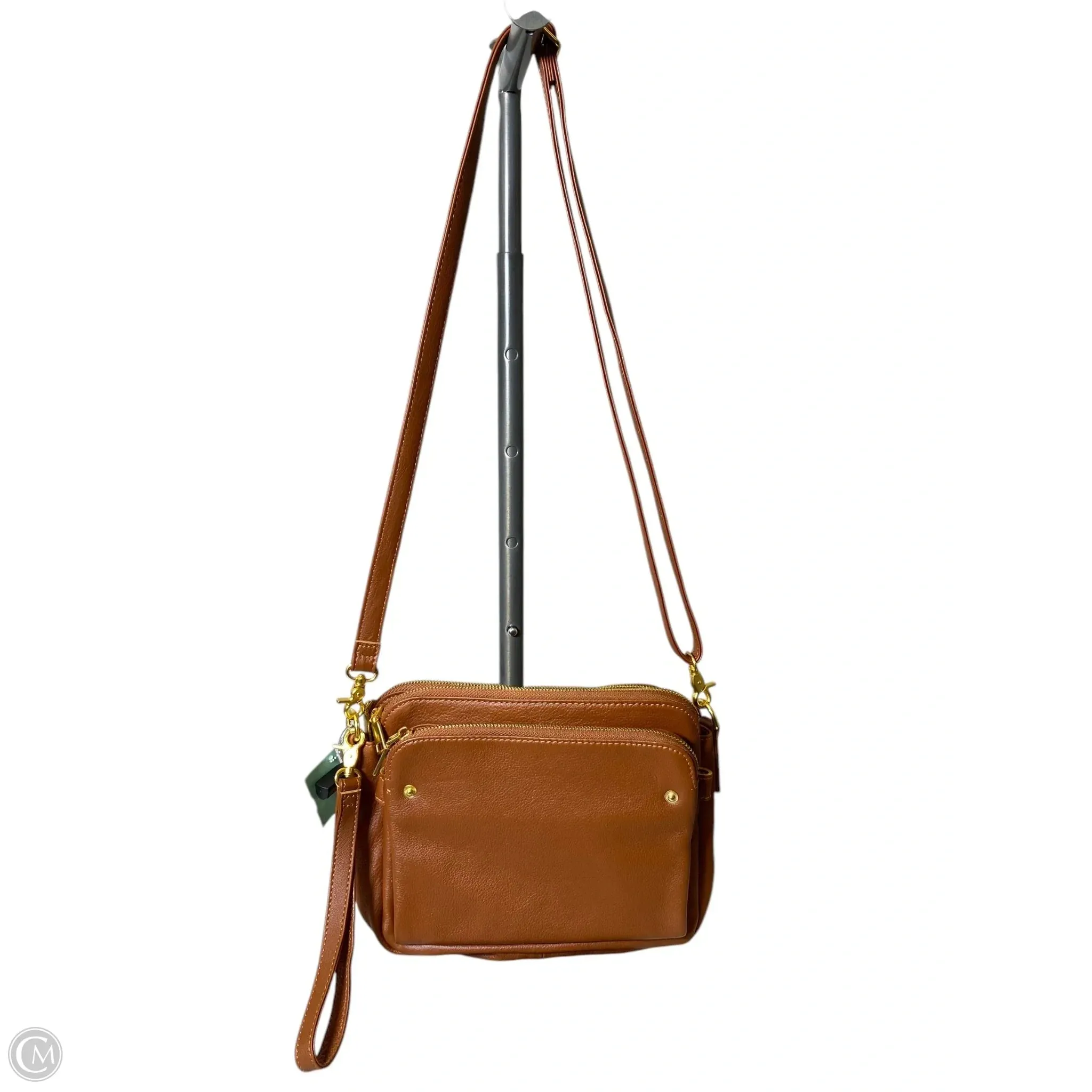 Crossbody Leather By Clothes Mentor, Size: Medium