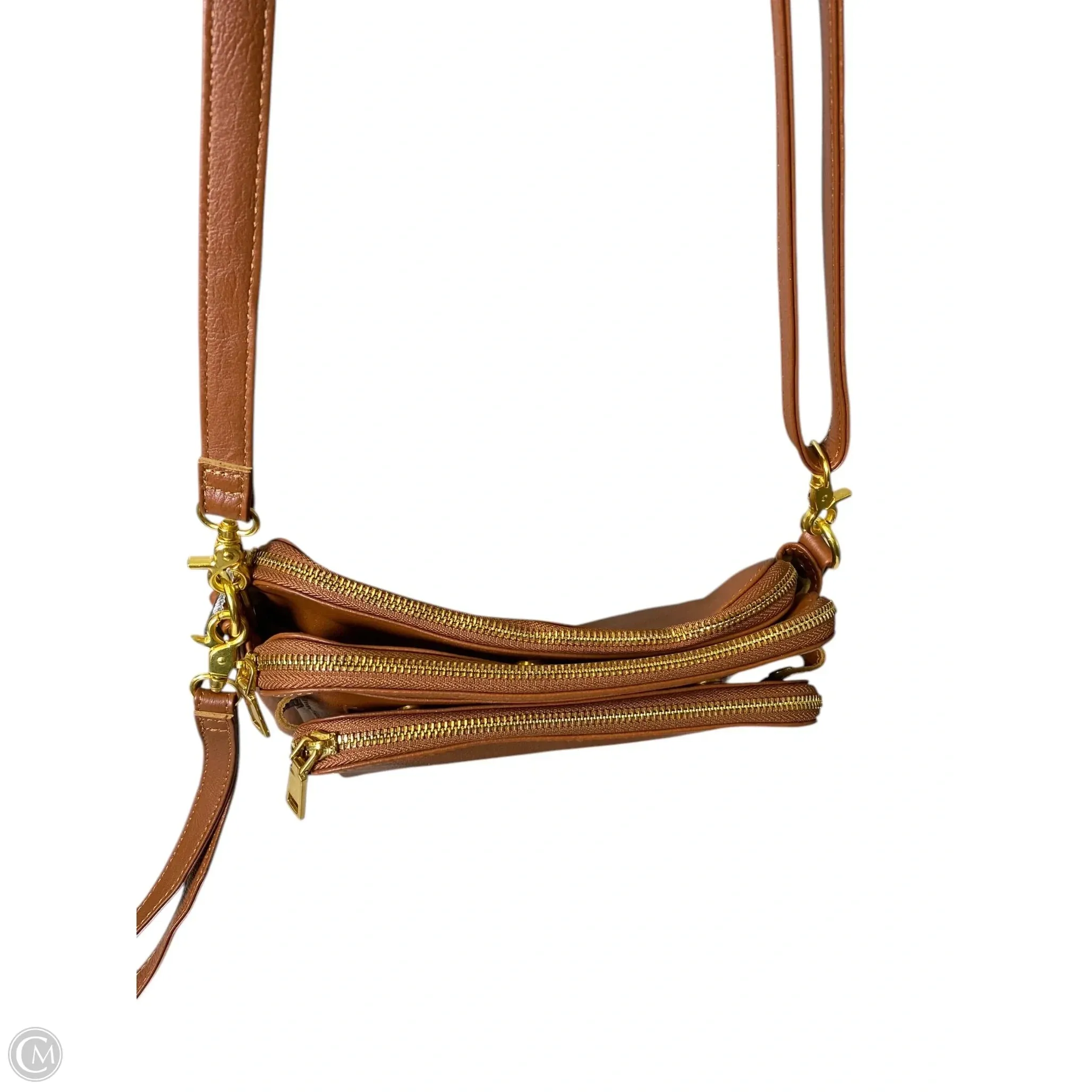 Crossbody Leather By Clothes Mentor, Size: Medium