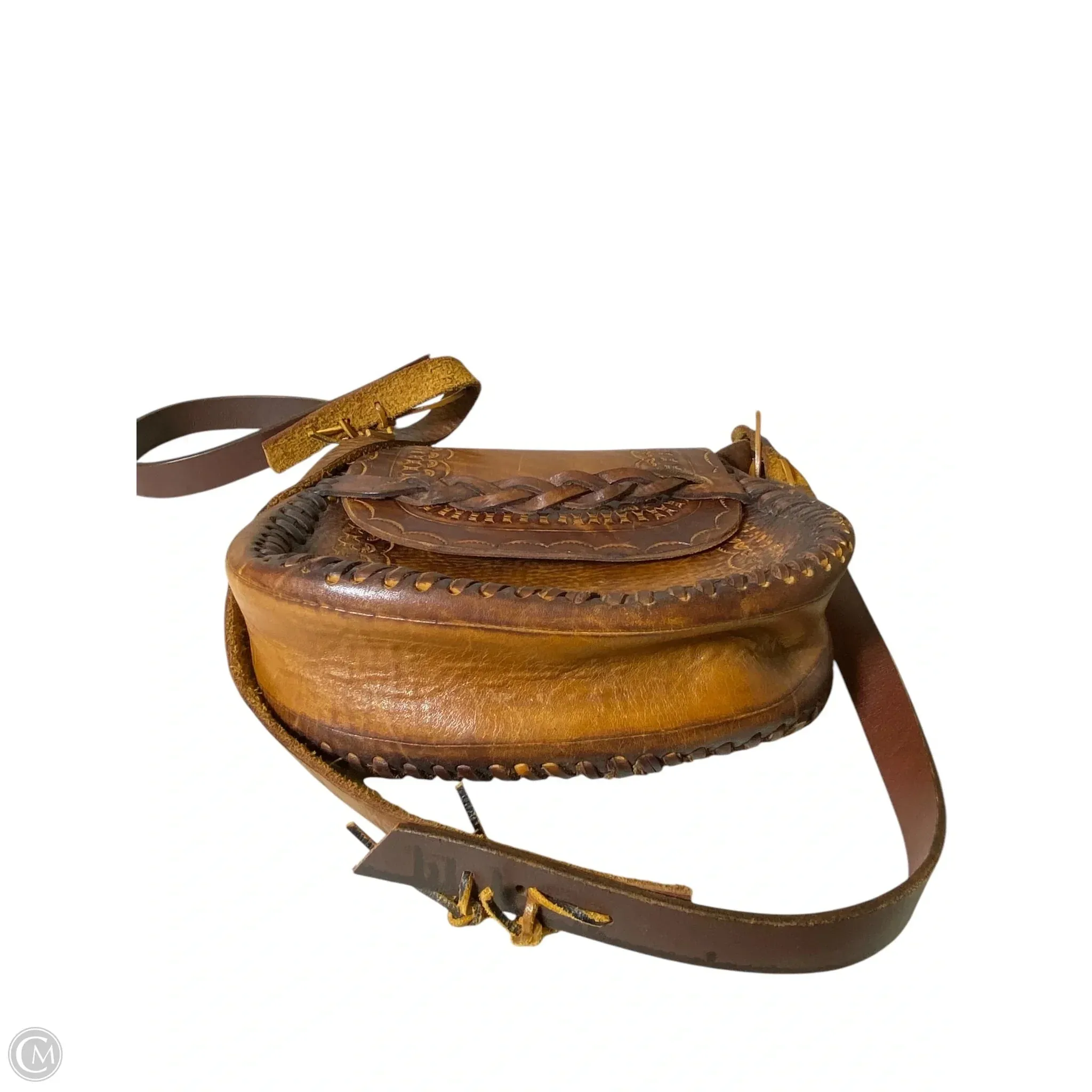 Crossbody Leather By Clothes Mentor, Size: Medium