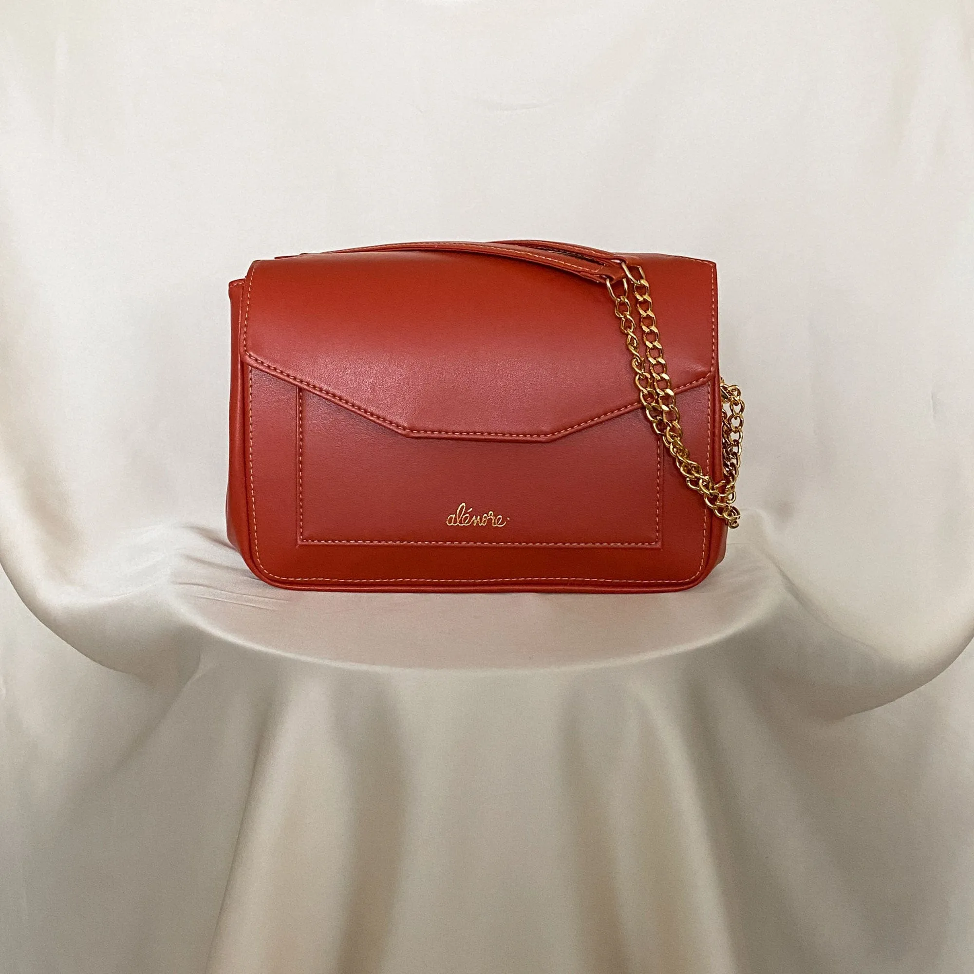 Daisy Maxi Vegan Apple Leather Crossbody | Terracotta