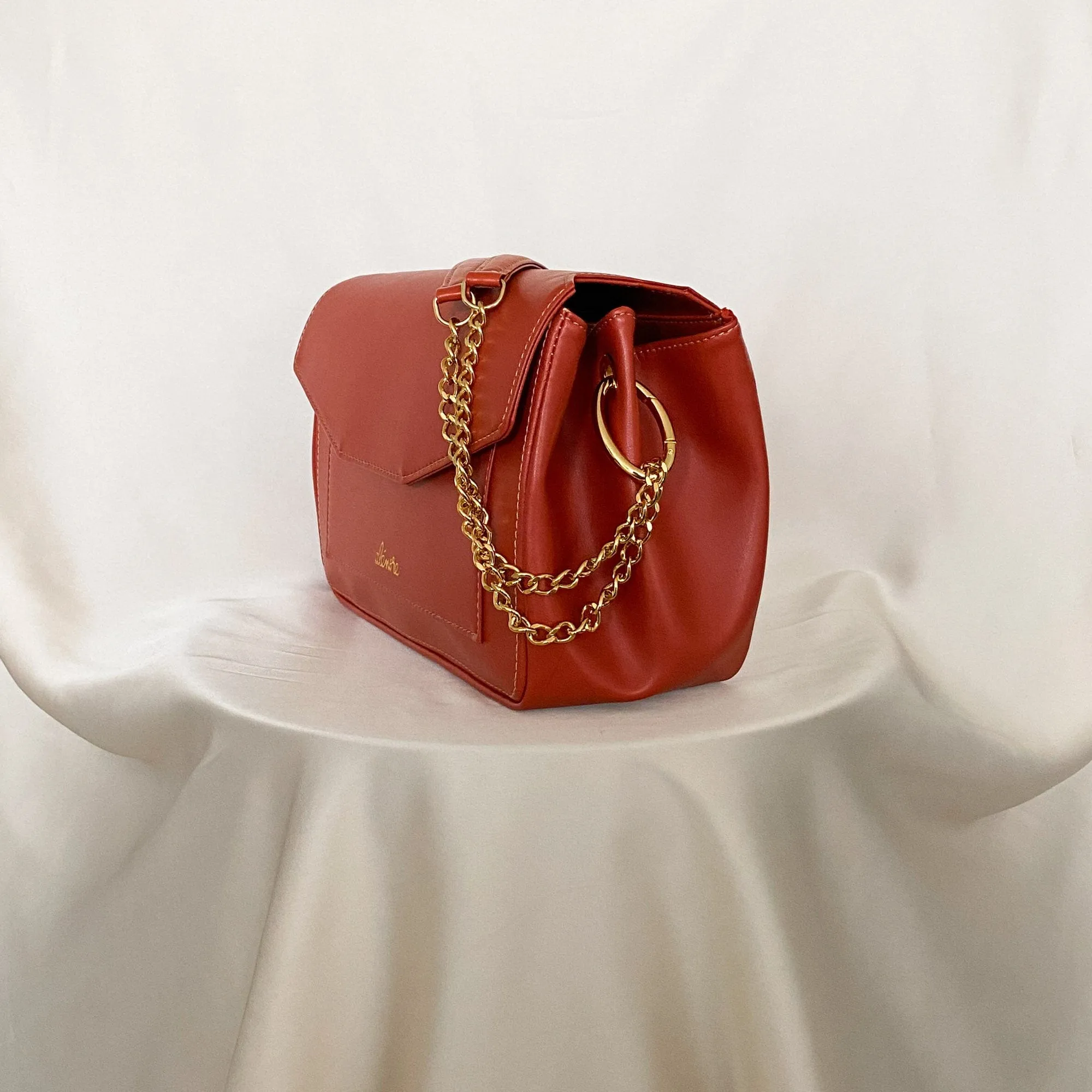 Daisy Maxi Vegan Apple Leather Crossbody | Terracotta