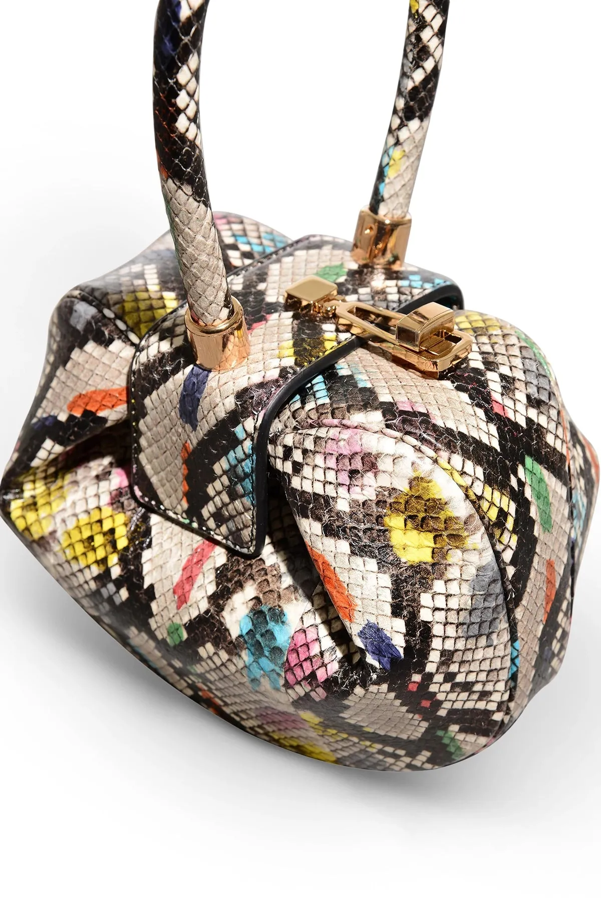 Demi Bag in Multi Snakeskin